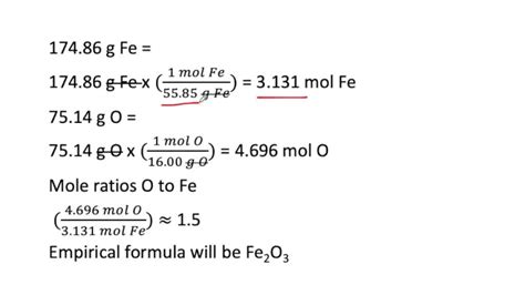 Calculate The Empirical Formula Of A Compound Contain Solvedlib