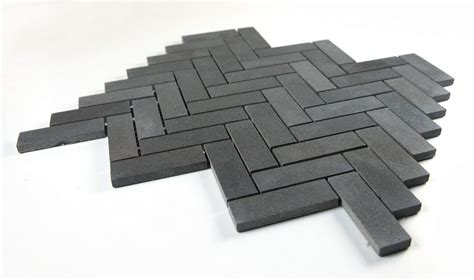 Herringbone Basalt 11 X 125 Elysium Tiles