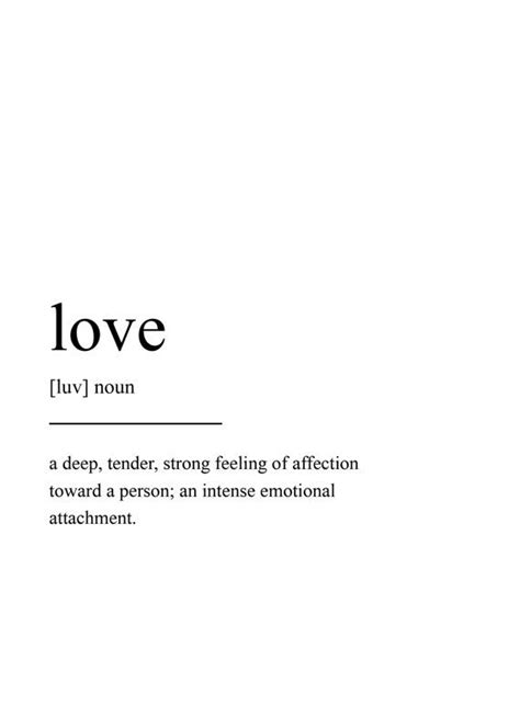 love print quote print valentines definition print etsy quote prints aesthetic words