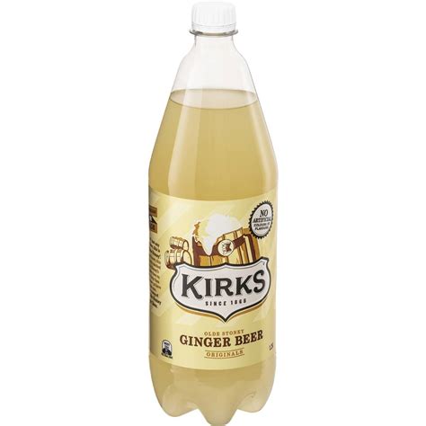 Kirks Ginger Beer Soft Drink Bottle 1 25l Woolworths