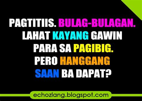 January 2014 Echoz Lang Tagalog Quotes Collection