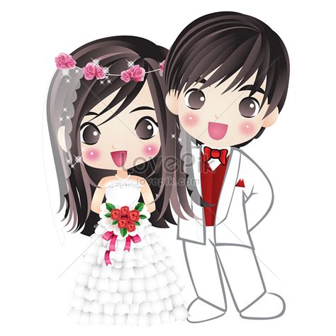 Gambar Pernikahan Pernikahan Kartun Lucu Anime Kawaii Ilustrasi Clip Art Terbaik Unduh Gratis Di