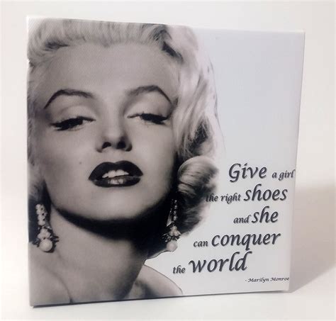 Buyartforless Marilyn Monroe Shoes Quote 12x12 Giclee Gallery Wrap Home Decor By