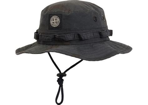 Wtb Stone Island Black Camo Boonie Hat Size Ml Rsupremeclothing
