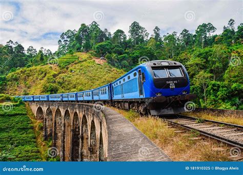 Train On The Nine Arch Bridge Demodara Editorial Image Image Of