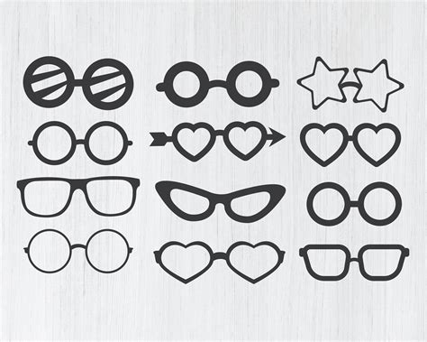 Eyeglasses Svg Bundle 2 Sunglasses Svg Bundle Glasses Svg Etsy