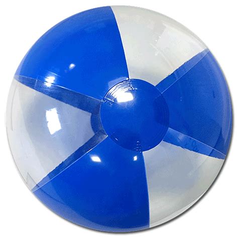 Largest Selection Of Beach Balls 16 Inch Blue And Clear Beach Balls