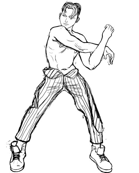 Muscle Stretch Sketch — Weasyl