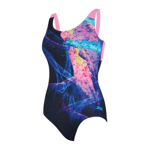 Zoggs Womens Acid Wave Speedback Swimsuit Sport From Excell Sports Uk