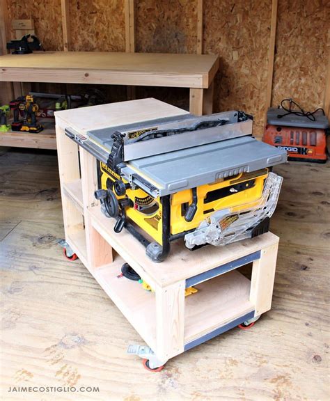 Diy table saw fence & router table fence (+ free plan): DIY Table Saw Cart Free Plans - Jaime Costiglio in 2020 ...