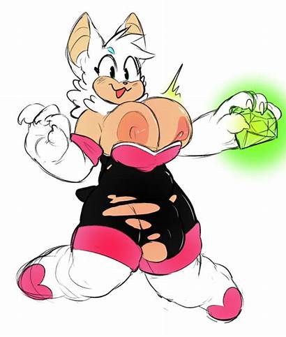 Rouge Expansion Bat Breast Futa Sonic Breasts