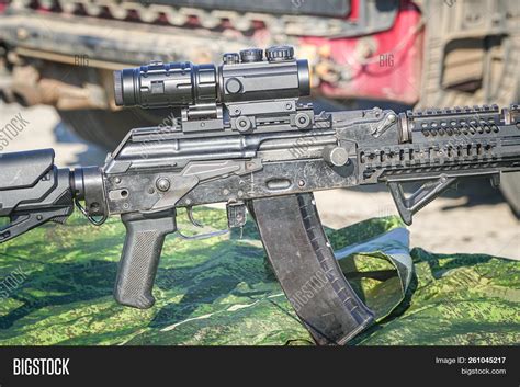 The Upgraded Kalashnikov Ak47 Assault Rifle With Tactical Accessories