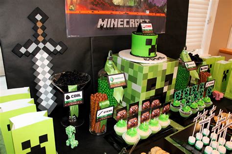 Minecraft Creeper Birthday Party Birthday Party Ideas For Kids