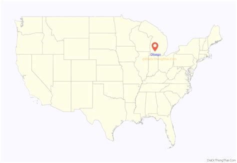 Map Of Otsego City Michigan