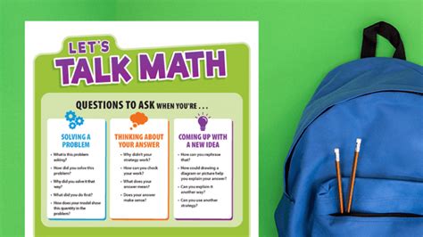 Free Poster Using Math Talk In The Classroom Weareteachers
