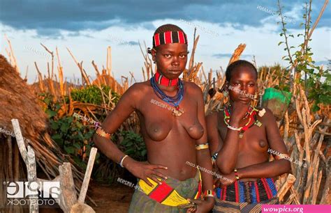 Turmi Ethiopia Africa Village Lower Omo Valley Hamar Hammer Tribe Two
