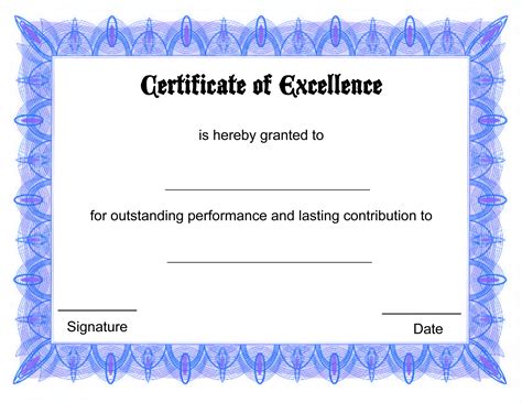Free Printable Blank Award Certificate Templates Mult Igry Pertaining