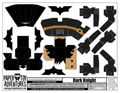 The Dark Knight Rises Paper Toys Paper Crafts Papercraft Templates
