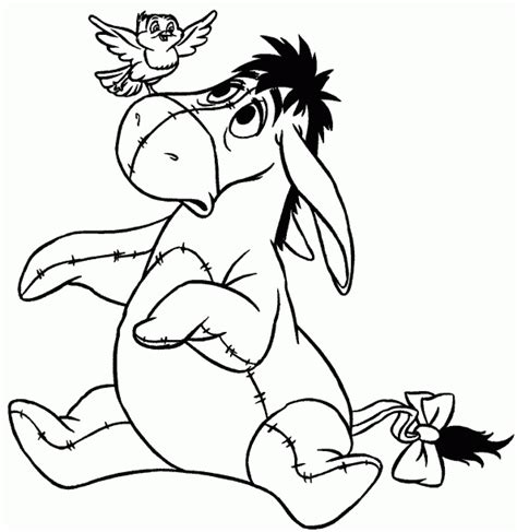 Best free coloring pages for kids & adults to print or color online as disney, frozen, alphabet and more therapeutic effects of coloring pages. Free Printable Eeyore Coloring Pages For Kids