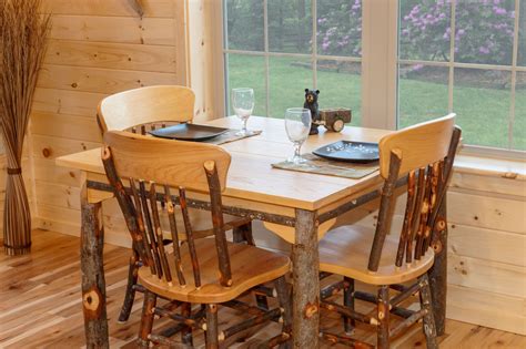 Hickory Dining Room Furniture Rustic Dining Furniture Zook Cabins