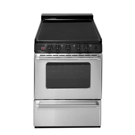 Premier 24 In 297 Cu Ft Freestanding Smooth Top Electric Range In