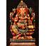 SOLD Large Wood Ganesh Statue Eating Laddus 48 122w2a Hindu Gods 