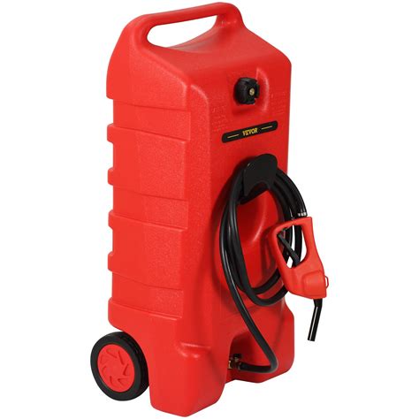 Vevor Fuel Caddy Portable Fuel Storage Tank 25 Gallon On Wheels With