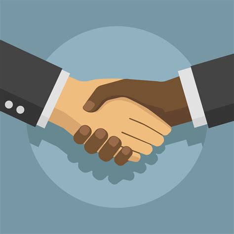 Two Business People Shaking Hands 5005911 Vector Art At Vecteezy