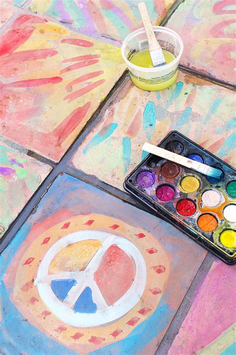 Easy Art Ideas Watercolor On Tile Babble Dabble Do Hero6 Babble Dabble Do