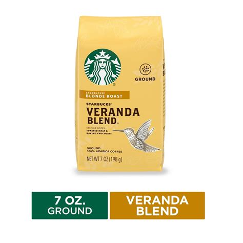 Starbucks Blonde Roast Ground Coffee Veranda Blend 7 Oz