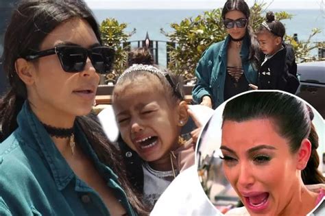 Poor North West Cries With Kim Kardashian And Her Face Looks Just Like Her Mums Mirror Online
