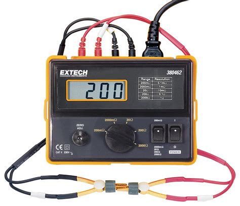 380462 Extech Instruments Ohmmeter 4 Wire 02ohm