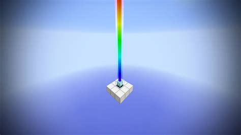 Minecraft Rainbow Colored Beacon Tutorial 18 Youtube
