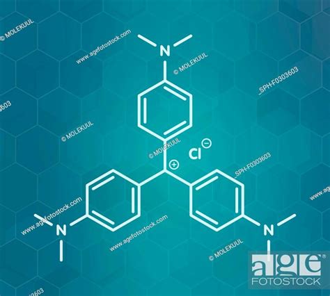 Crystal Violet Molecule Illustration Stock Photo Picture And Royalty