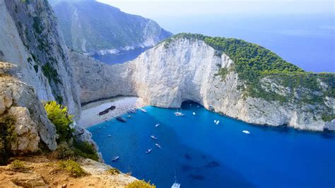 Free Download Hd Wallpaper Zakintos Beach Navagio Sea Panorama