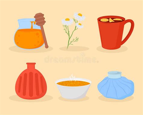 Set Of Home Remedies Stock Vector Illustration Of Medication 237504170