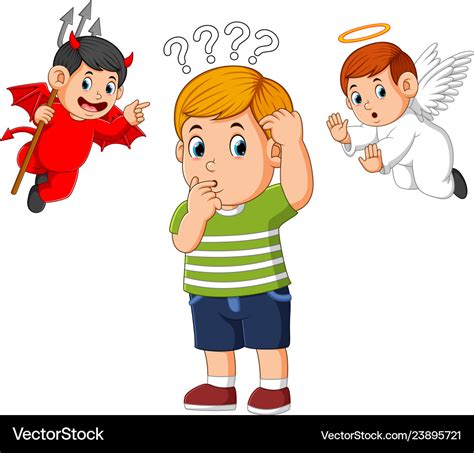 Angel And Devil On Shoulder Clip Art