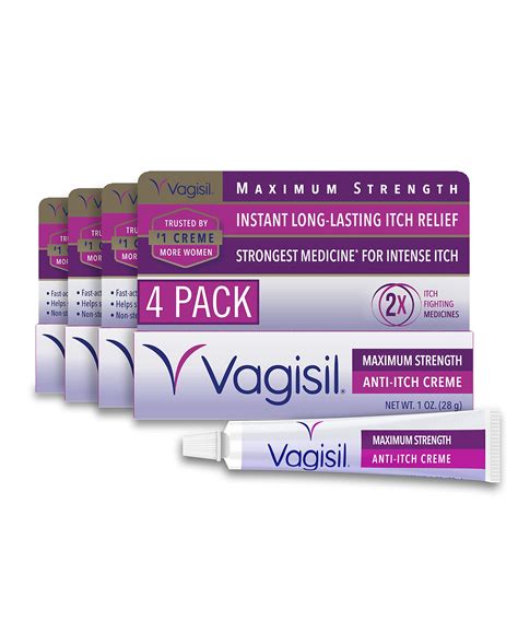 Buy Vagisil Maximum Strength Feminine Anti Itch Cream With Benzocaine For Women Helps Relieve