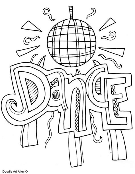 Printable Dance Coloring Pages