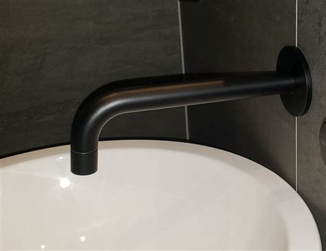ᐈluxury 【aquatica Celine 242 Wall Mounted Sink Faucet Black Matte】 Best Prices — Aquatica