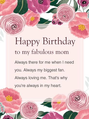 Happy birthday to my amazing mom. Happy Birthday To My Fabulous Mom. Always there for me when I need you. Always b… | Birthday ...