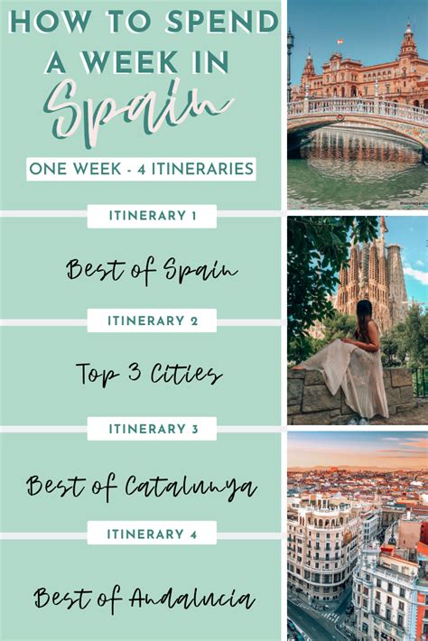 One Week In Spain Itinerary For Culture And History Lovers Spain Travel