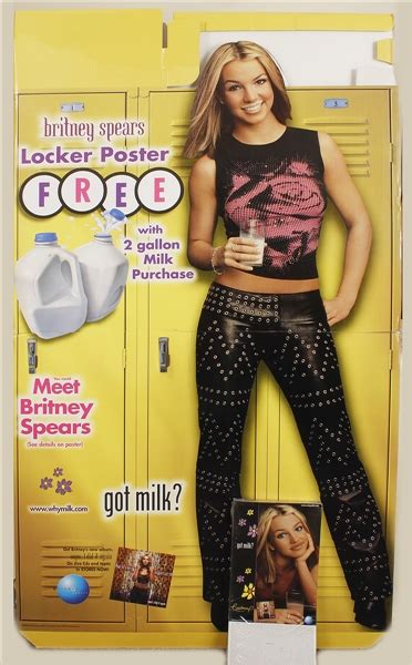 Lot Detail Britney Spears Got Milk Original Cardboard Promotional