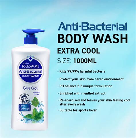 Follow Me Antibacterial Body Wash Extra Cool 1000ml Alpro Pharmacy