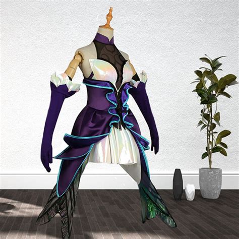 Syndra Cosplay Costume Withered Rose League Of Legends Etsy