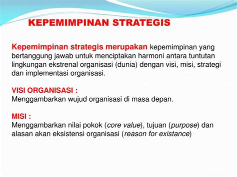 Ppt Kepemimpinan Strategis Dan Visioner Powerpoint Presentation Free