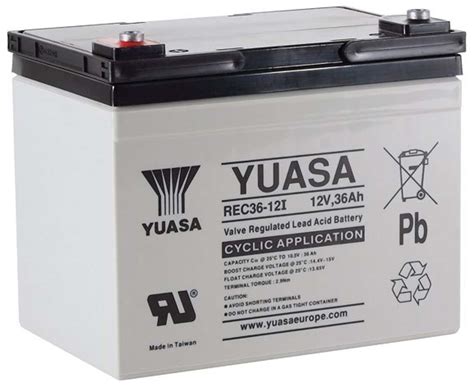 Rec36 12 Yuasa 12v M5 Sealed Lead Acid Battery 36ah Rs