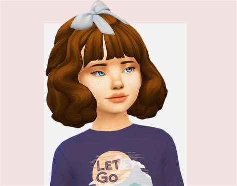 Mochi Hair By Simandy Loomellaa On Patreon In 2020 Sims 4 Children