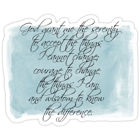 Serenity Prayer Stickers By Pencreations Redbubble