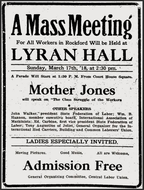 Hellraisers Journal Whereabouts And Doings Of Mother Jones For March